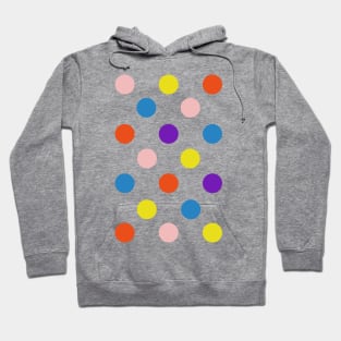 Big Multicolor Polka Dots Pattern Hoodie